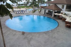 Basalt pool patio Resort Project by Pono Stone