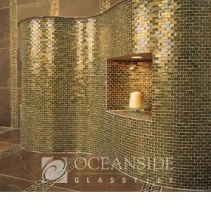 Oceanside Glass Tile Commercial Curved wall